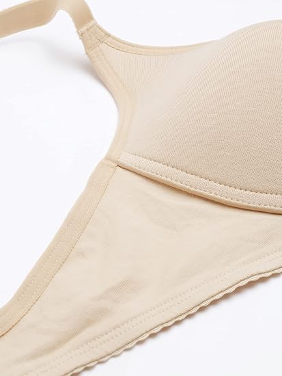 Enamor Supima Cotton Women's Plunge Lift Everyday T-Shirt Bra – Extra Comfort, Padded, Wirefree, Medium Coverage A039